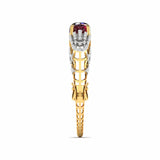 Ivana Jewels Bracelets 12.42ct Oval Cabochon Diamond Bangle