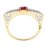 Ivana Jewels Bracelets 12.42ct Oval Cabochon Diamond Bangle
