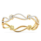 Ivana Jewels Bracelets Diamond Floral Bangle