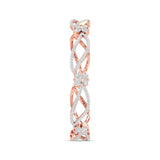 Ivana Jewels Bracelets Diamond Floral Bangle