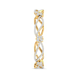 Ivana Jewels Bracelets Diamond Floral Bangle