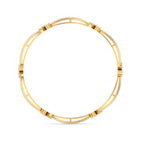 Ivana Jewels Bracelets Diamond Floral Bangle