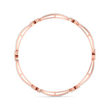 Ivana Jewels Bracelets Diamond Floral Bangle
