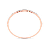 Ivana Jewels Bracelets Geometric Open Design Diamond Bangle