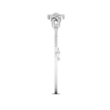 Ivana Jewels Bracelets Geometric Open Design Diamond Bangle