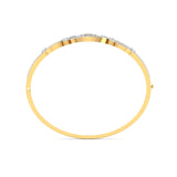 Ivana Jewels Bracelets Geometric Open Design Diamond Bangle