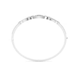 Ivana Jewels Bracelets Geometric Open Design Diamond Bangle