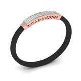 Ivana Jewels Bracelets Ivana Men's Bracelet With Black Colour Band