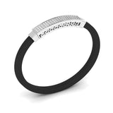 Ivana Jewels Bracelets Ivana Men's Bracelet With Black Colour Band