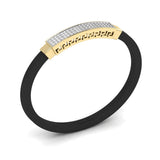 Ivana Jewels Bracelets Ivana Men's Bracelet With Black Colour Band