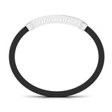 Ivana Jewels Bracelets Ivana Men's Bracelet With Black Colour Band