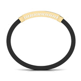 Ivana Jewels Bracelets Ivana Men's Bracelet With Black Colour Band