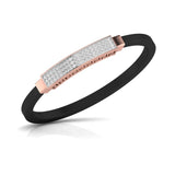 Ivana Jewels Bracelets Ivana Men's Bracelet With Black Colour Band
