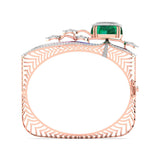 Ivana Jewels Bracelets Oval Cabochon Diamond Bangle