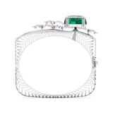 Ivana Jewels Bracelets Oval Cabochon Diamond Bangle