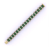 Ivana Jewels Bracelets Radiant Cut Green EMERALD Fancy Bracelet
