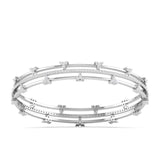 Ivana Jewels Bracelets Triple Row Diamond Bracelet