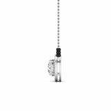 Ivana Jewels Charms & Pendant 80 Pointers Round Cut Solitaire Diamond Halo Mangalsutra