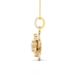 Ivana Jewels Charms & Pendant Fancy & Round Cut Diamonds Blossom of Brilliance Pendant
