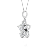 Ivana Jewels Charms & Pendant Fancy & Round Cut Diamonds Blossom of Brilliance Pendant