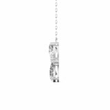 Ivana Jewels Charms & Pendant Heart & Pear Shape Solitaire Diamonds Chain Pendant