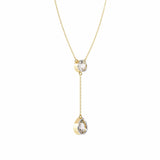 Ivana Jewels Charms & Pendant Moonstone Teardrop Y Pendant