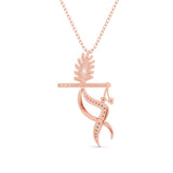 Ivana Jewels Charms & Pendant Peacock Feather Style Pendant
