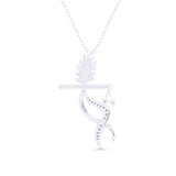 Ivana Jewels Charms & Pendant Peacock Feather Style Pendant