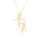 Ivana Jewels Charms & Pendant Peacock Feather Style Pendant
