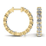 Ivana Jewels Earrings 1.6 Carat Round Cut Diamonds Stud Earring