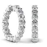 Ivana Jewels Earrings 1.6 Carat Round Cut Diamonds Stud Earring