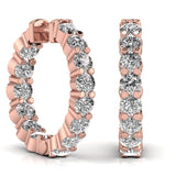 Ivana Jewels Earrings 1.6 Carat Round Cut Diamonds Stud Earring