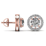 Ivana Jewels Earrings 2.5 Carat Centre Round Solitaire Diamond Earring