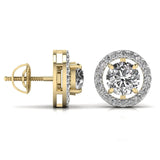 Ivana Jewels Earrings 2.5 Carat Centre Round Solitaire Diamond Earring