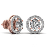 Ivana Jewels Earrings 2.5 Carat Centre Round Solitaire Diamond Earring