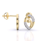 Ivana Jewels Earrings Allie Round Diamond Earrings