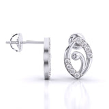 Ivana Jewels Earrings Allie Round Diamond Earrings