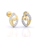 Ivana Jewels Earrings Allie Round Diamond Earrings