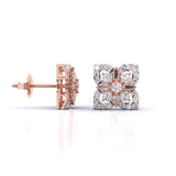 Ivana Jewels Earrings Antique Diamond Cluster Studs