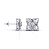 Ivana Jewels Earrings Antique Diamond Cluster Studs