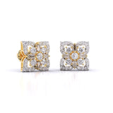 Ivana Jewels Earrings Antique Diamond Cluster Studs