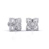 Ivana Jewels Earrings Antique Diamond Cluster Studs