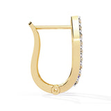 Ivana Jewels Earrings Baguette and Round Diamond Hoops