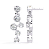 Ivana Jewels Earrings Dainty Diamond Dangling Drop Earrings
