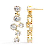 Ivana Jewels Earrings Dainty Diamond Dangling Drop Earrings