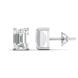 Ivana Jewels Earrings Elegant Emerald Cut Diamond Earrings