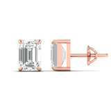 Ivana Jewels Earrings Elegant Emerald Cut Diamond Earrings