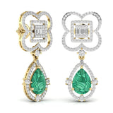 Ivana Jewels Earrings Fancy Shape Diamonds & Round Shape Diamonds Earring