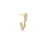 Ivana Jewels Earrings Leaf Design Hoop Earrings