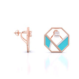 Ivana Jewels Earrings Matrix Octagon Earrings